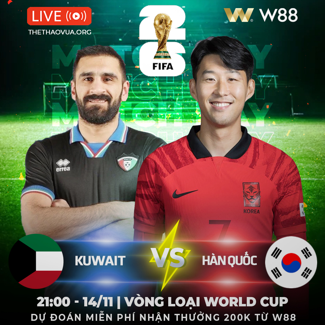 You are currently viewing [W88 – MINIGAME] KUWAIT – HÀN QUỐC | HỨA HẸN ĐẠI THẮNG