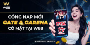 Read more about the article W88 ĐỘC QUYỀN THANH TOÁN QUA THẺ GATE/GARENA PHÍ THẤP NHẤT THỊ TRƯỜNG