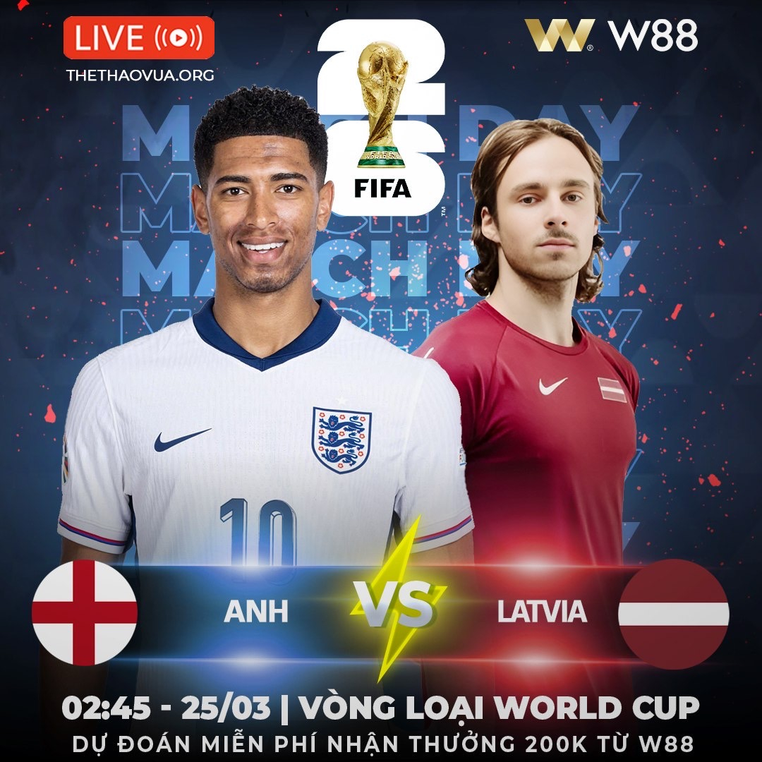 You are currently viewing [W88 – MINIGAME] ANH – LATVIA | ĐẲNG CẤP TAM SƯ