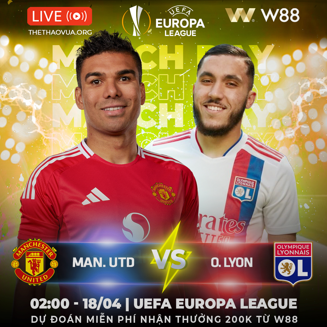 Read more about the article [W88 – MINIGAME] MAN UNITED – LYON | CƠN MƯA BÀN THẮNG