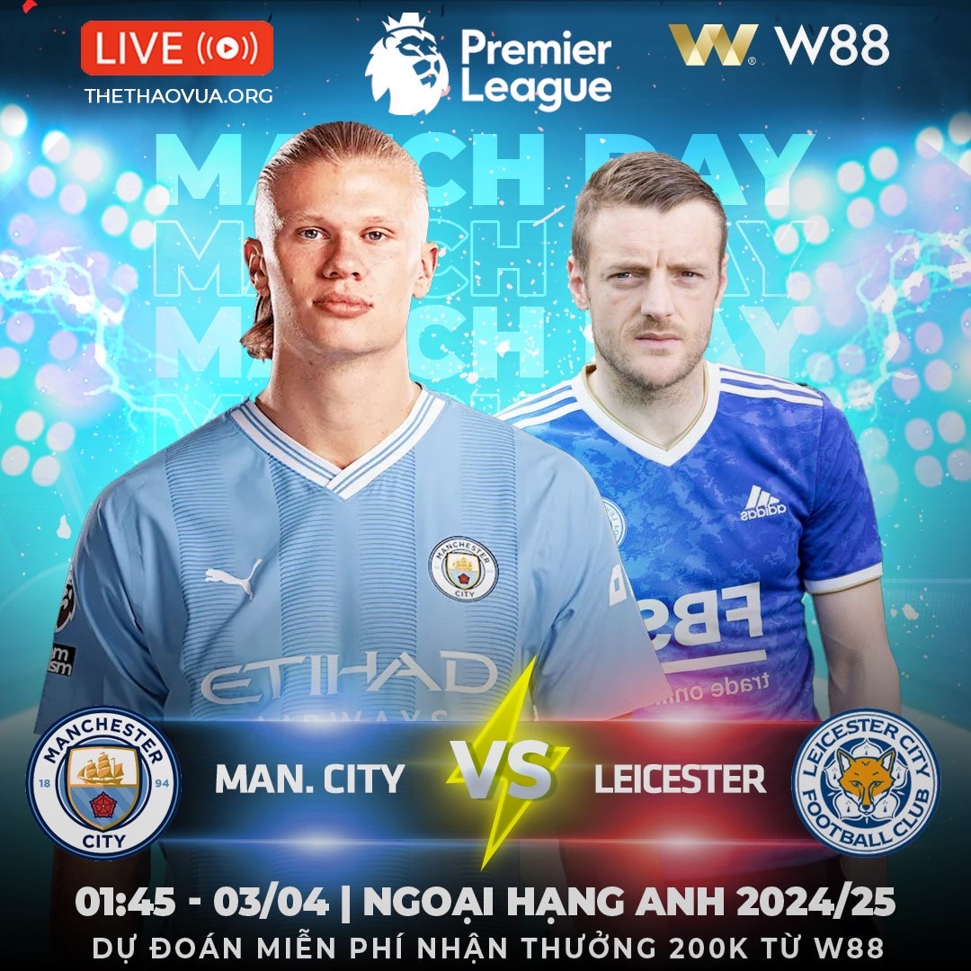 Read more about the article [W88 – MINIGAME] MAN CITY – LEICESTER | BẦY CÁO GỤC NGÃ