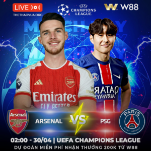 Read more about the article [W88 – MINIGAME] ARSENAL – PSG | ĐIỂM TỰA