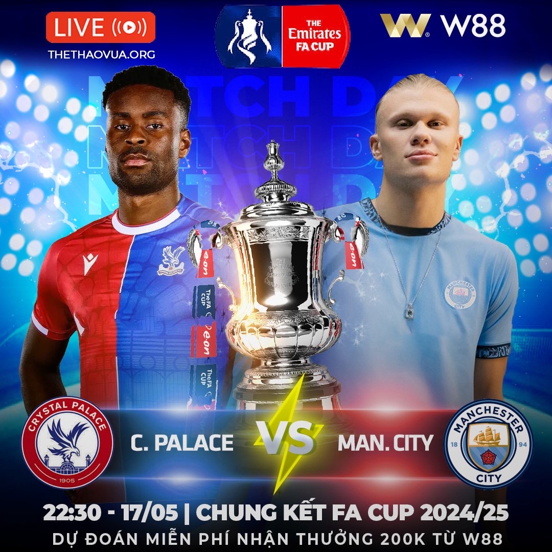 You are currently viewing [W88 – MINIGAME] CRYSTAL PALACE – MAN CITY | RỰC LỬA