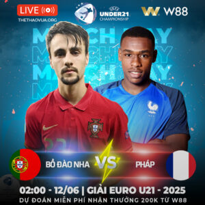 Read more about the article [W88 – MINIGAME] U21 BỒ ĐÀO NHA – U21 PHÁP | NHỮNG VIÊN NGỌC THÔ