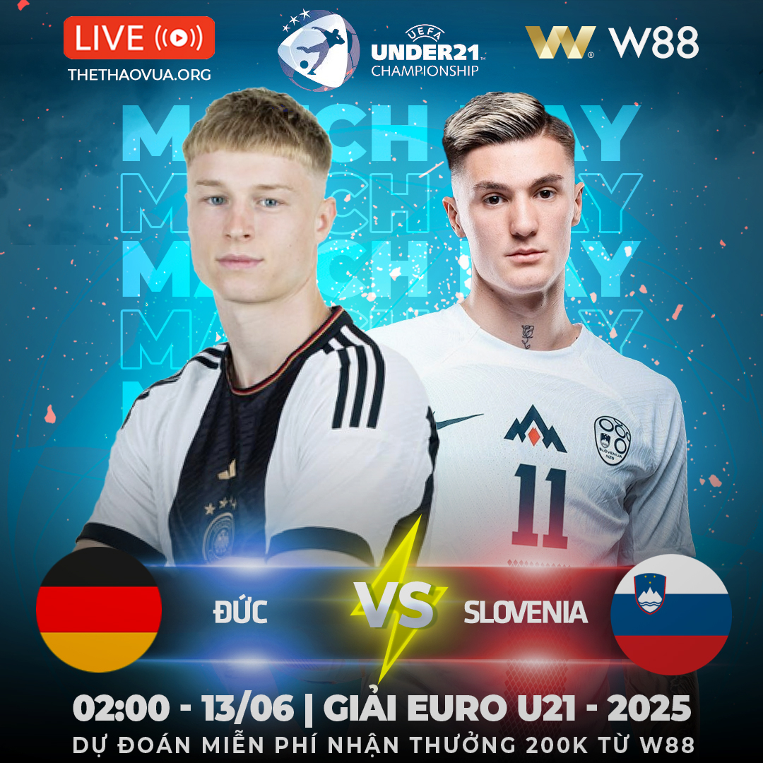 Read more about the article [W88 – MINIGAME] U21 ĐỨC – U21 SLOVENIA | KHÓ CẢN BƯỚC XE TĂNG