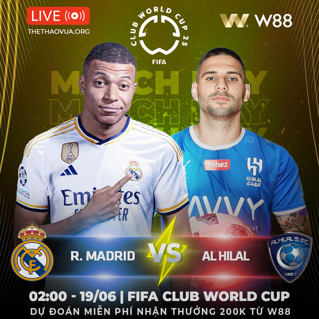 You are currently viewing [W88 – MINIGAME] REAL MADRID – AL HILAL | CHỜ MƯA BÀN THẮNG |