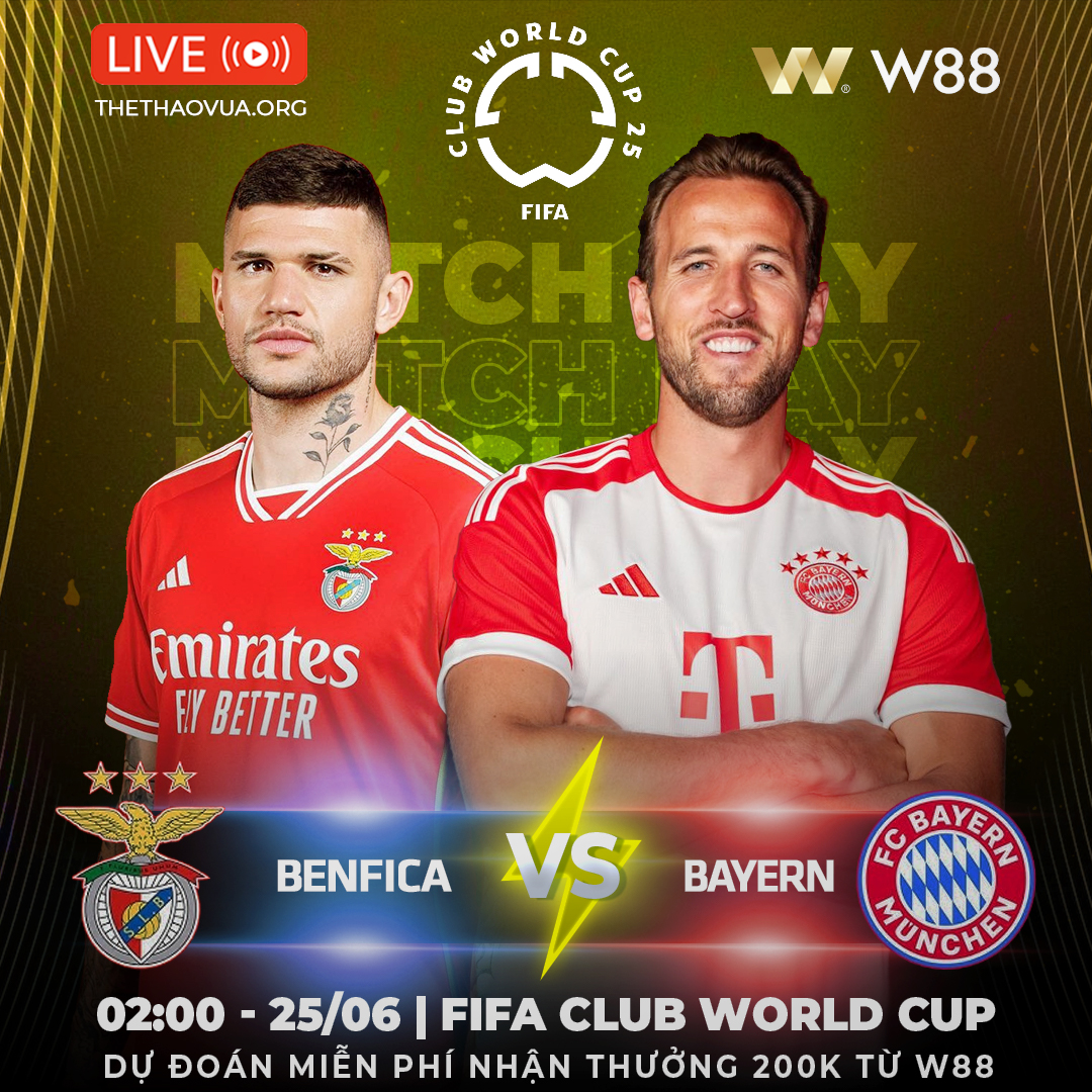You are currently viewing [W88 – MINIGAME] BENFICA – BAYERN | QUYẾT CHIẾN NGÔI ĐẦU
