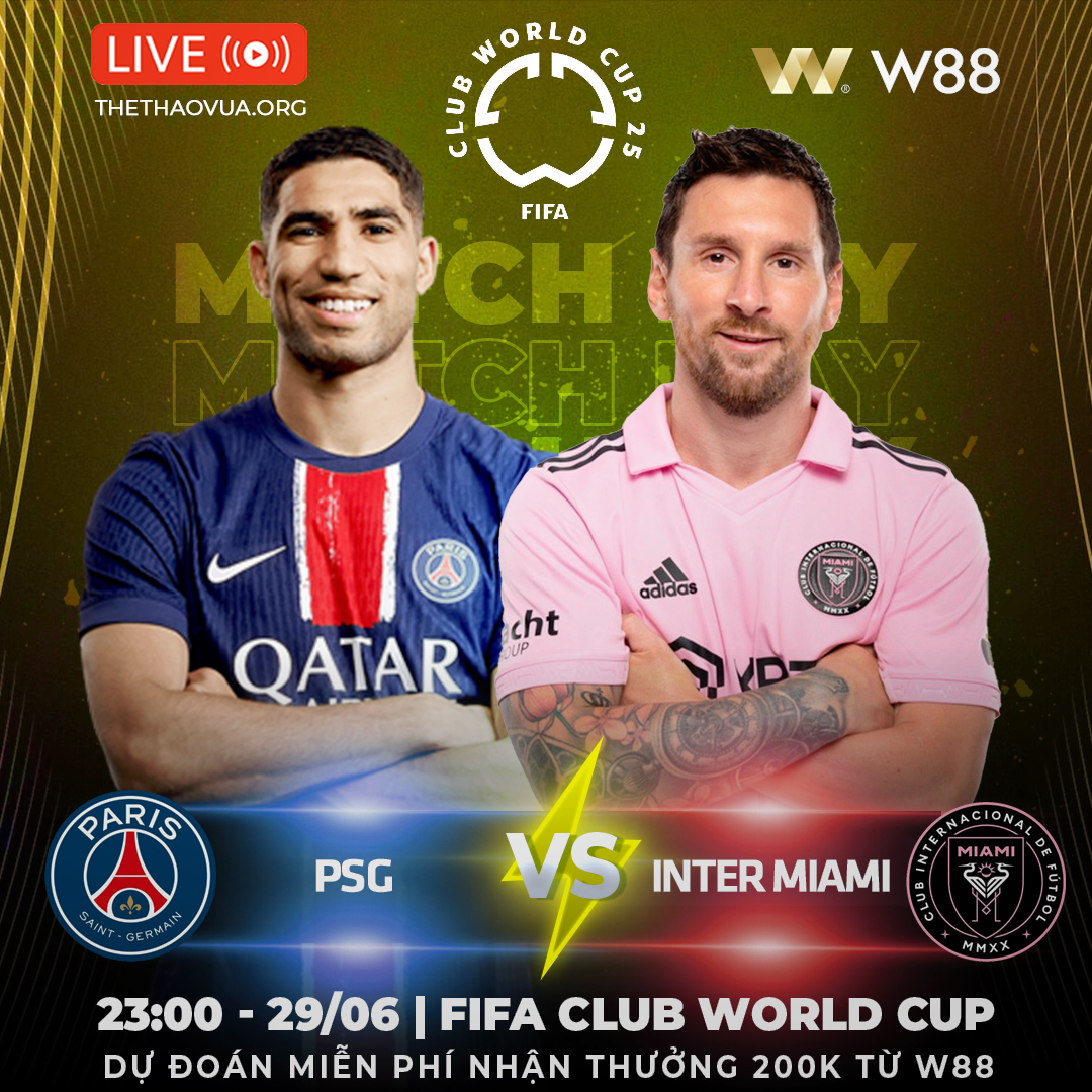 Read more about the article [W88 – MINIGAME] PSG – INTER MIAMI | MESSI VÀ CUỘC ĐỐI ĐẦU QUÁ KHỨ