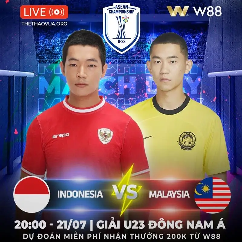 You are currently viewing [W88 – MINIGAME] INDONESIA – MALAYSIA | CHUNG KẾT BẢNG A