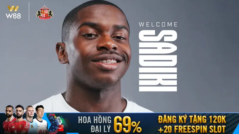 You are currently viewing 𝐁𝐑𝐄𝐀𝐊𝐈𝐍𝐆: SADIKI KÝ HỢP ĐỒNG 5 NĂM VỚI SUNDERLAND
