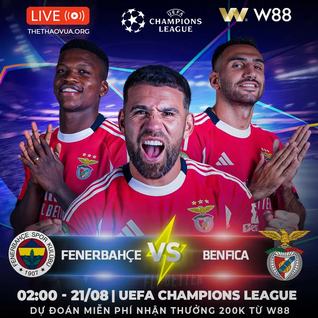 You are currently viewing [W88 – MINIGAME] FENERBAHCE – BENFICA | TRẬN ĐẤU CÂN NÃO