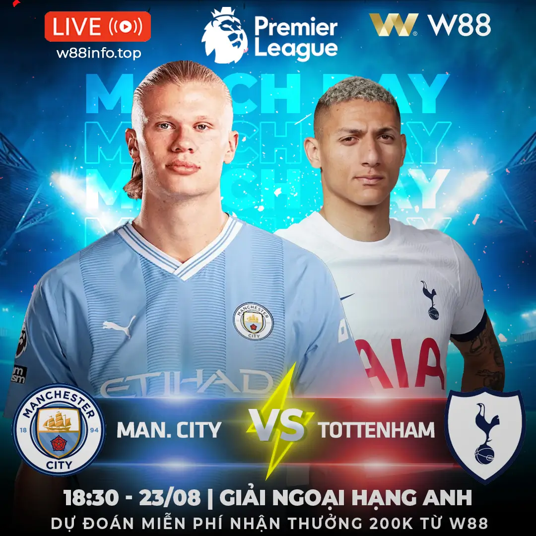 You are currently viewing [W88 – MINIGAME] MAN CITY- TOTTENHAM | ĐƯƠNG KIM VÔ ĐỊCH
