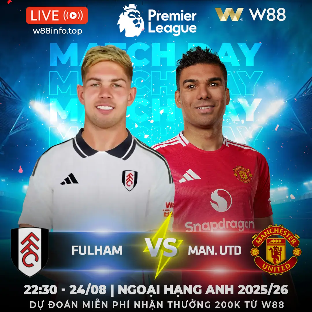 You are currently viewing [W88 – MINIGAME] FULHAM – MAN UTD | QUỶ ĐỎ VÙNG LÊN