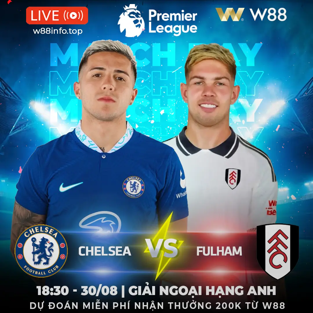 You are currently viewing [W88 – MINIGAME] CHELSEA – FULHAM | TIẾP ĐÀ THĂNG HOA