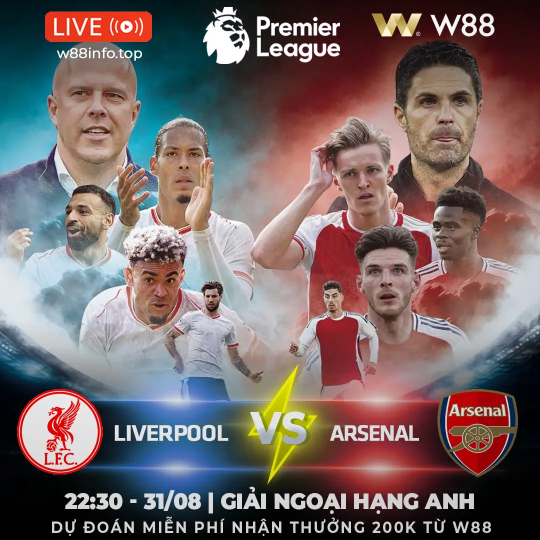 You are currently viewing [W88 – MINIGAME] LIVERPOOL – ARSENAL | KỲ PHÙNG ĐỊCH THỦ
