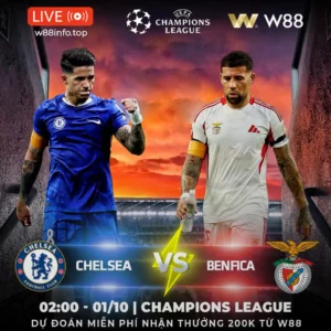 Read more about the article [W88 – MINIGAME] CHELSEA – BENFICA | NGÀY TRỞ VỀ CỦA MOURINHO