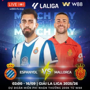 Read more about the article [W88 – MINIGAME] ESPANYOL – MALLORCA | KHÔNG THỂ NGĂN CẢN