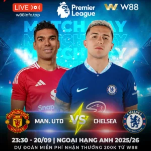 Read more about the article [W88 – MINIGAME] MAN UTD – CHELSEA | QUỶ ĐỎ THỨC TỈNH