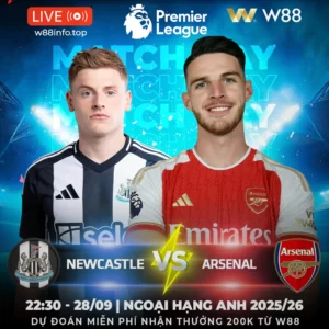 Read more about the article [W88 – MINIGAME] NEWCASTLE – ARSENAL | KHÓ PHÂN THẮNG BẠI
