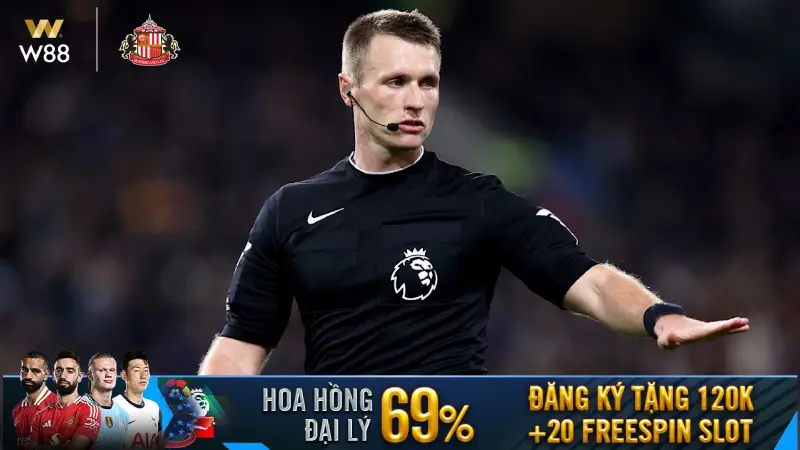 You are currently viewing TRỌNG TÀI CỦA TRẬN ĐẤU CRYSTAL PALACE – SUNDERLAND LÀ AI?