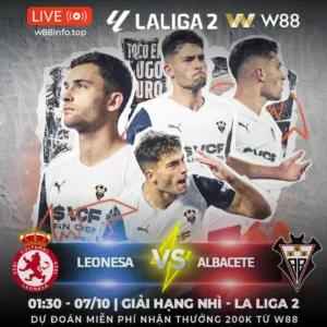 Read more about the article [W88 – MINIGAME] LEONESA – ALBACETE | TÂM ĐIỂM VÒNG 8