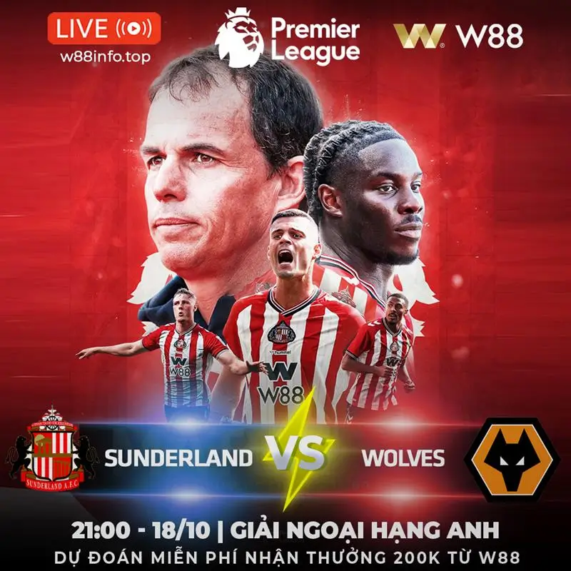 You are currently viewing [W88 – MINIGAME] SUNDERLAND – WOLVE | LỢI THẾ SÂN NHÀ