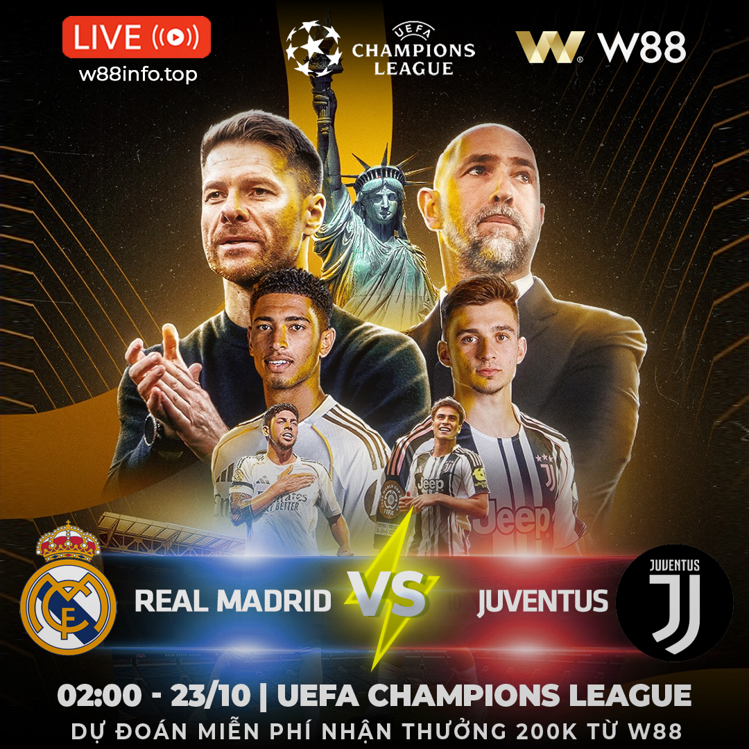 You are currently viewing [W88 – MINIGAME] REAL MADRID – JUVENTUS | SO TÀI ĐỈNH CAO