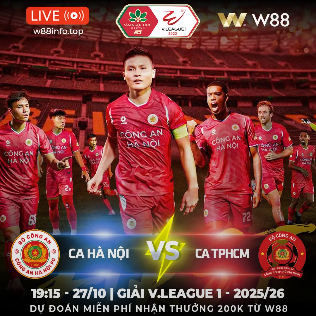 You are currently viewing [W88 – MINIGAME] CA HÀ NỘI – CA TP HCM | CUỘC ĐUA RỰC LỬA