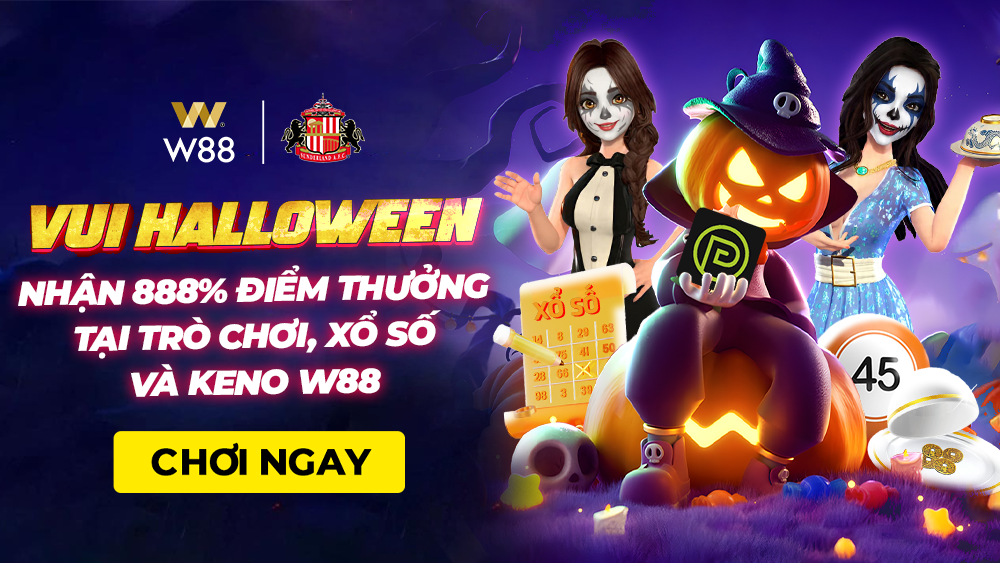 You are currently viewing VUI HALLOWEN – NHẬN ĐẾN 888% ĐIỂM THƯỞNG TẠI TRÒ CHƠI, XỔ SỐ, KENO W88