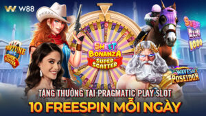 Read more about the article TẶNG NGAY 10 VÒNG QUAY MIỄN PHÍ MỖI NGÀY TẠI PRAGMATIC PLAY SLOT
