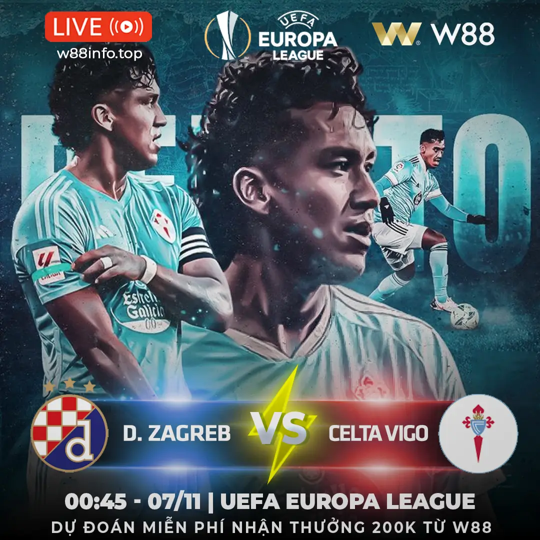 You are currently viewing [W88 – MINIGAME] D.ZAGREB – CELTA VIGO | UY HIẾP NHÓM ĐẦU
