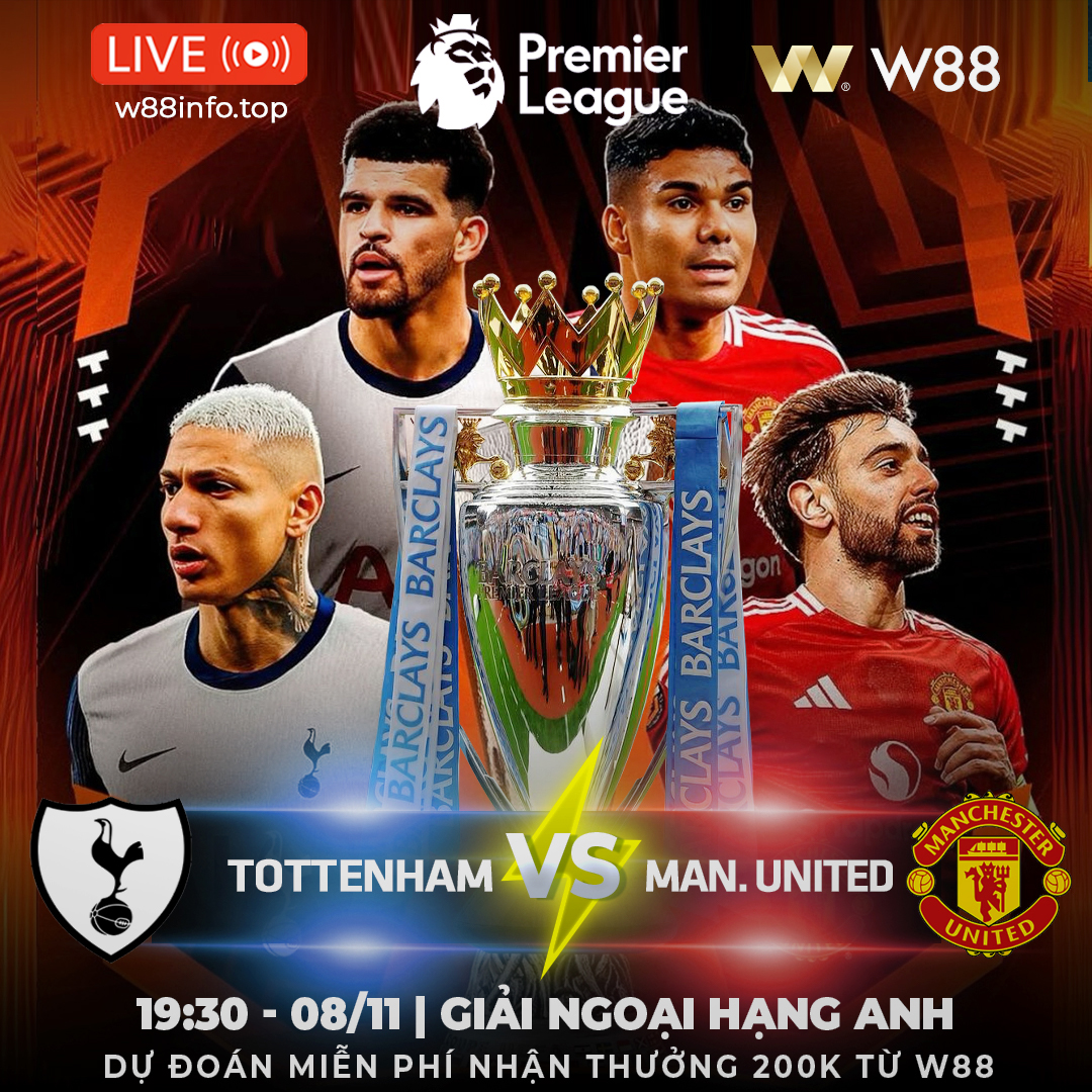 You are currently viewing [W88 – MINIGAME] TOTTENHAM – MAN UNITED | QUỶ ĐỎ PHỤC HẬN