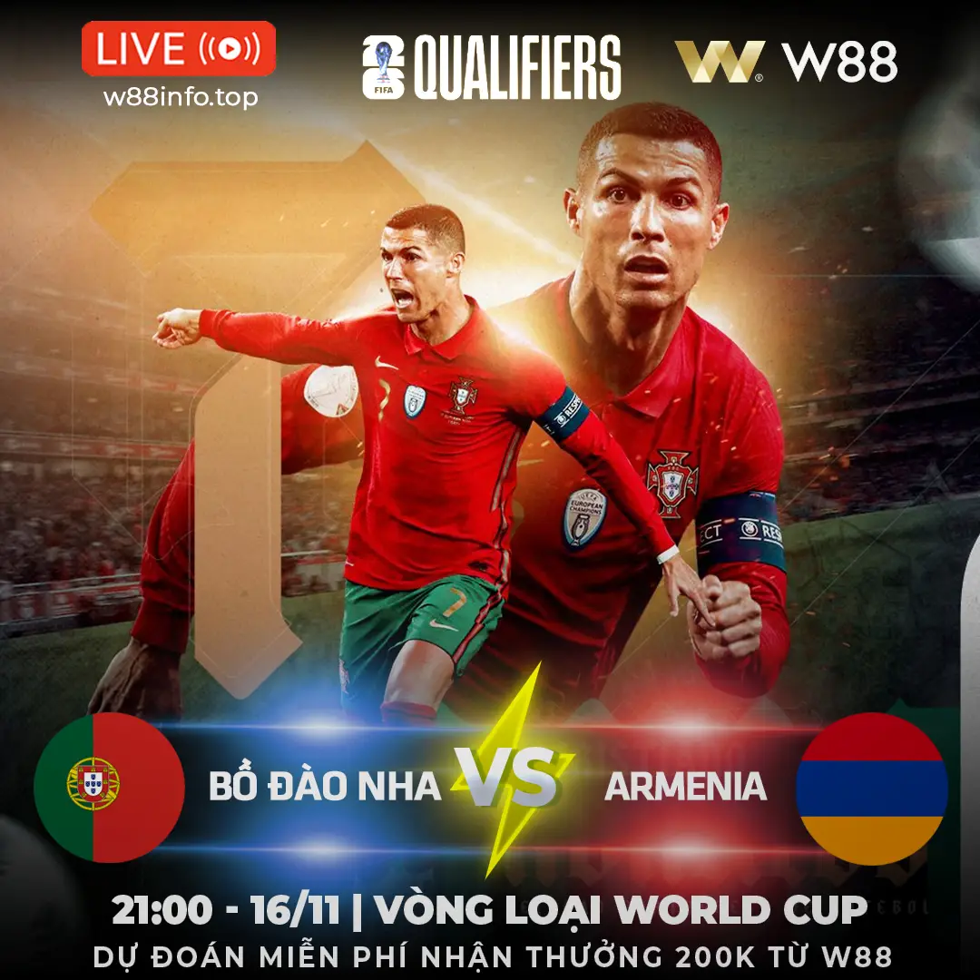 You are currently viewing [W88 – MINIGAME] BỒ ĐÀO NHA – ARMENIA | QUYẾT CHIẾN GIÀNH VÉ