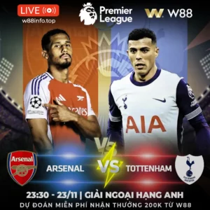Read more about the article [W88 – MINIGAME] ARSENAL – TOTTENHAM | DERBY RỰC LỬA