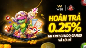 Read more about the article HOÀN TRẢ NGAY 0.25% TẠI CRESCENDO GAMES & LÔ ĐỀ