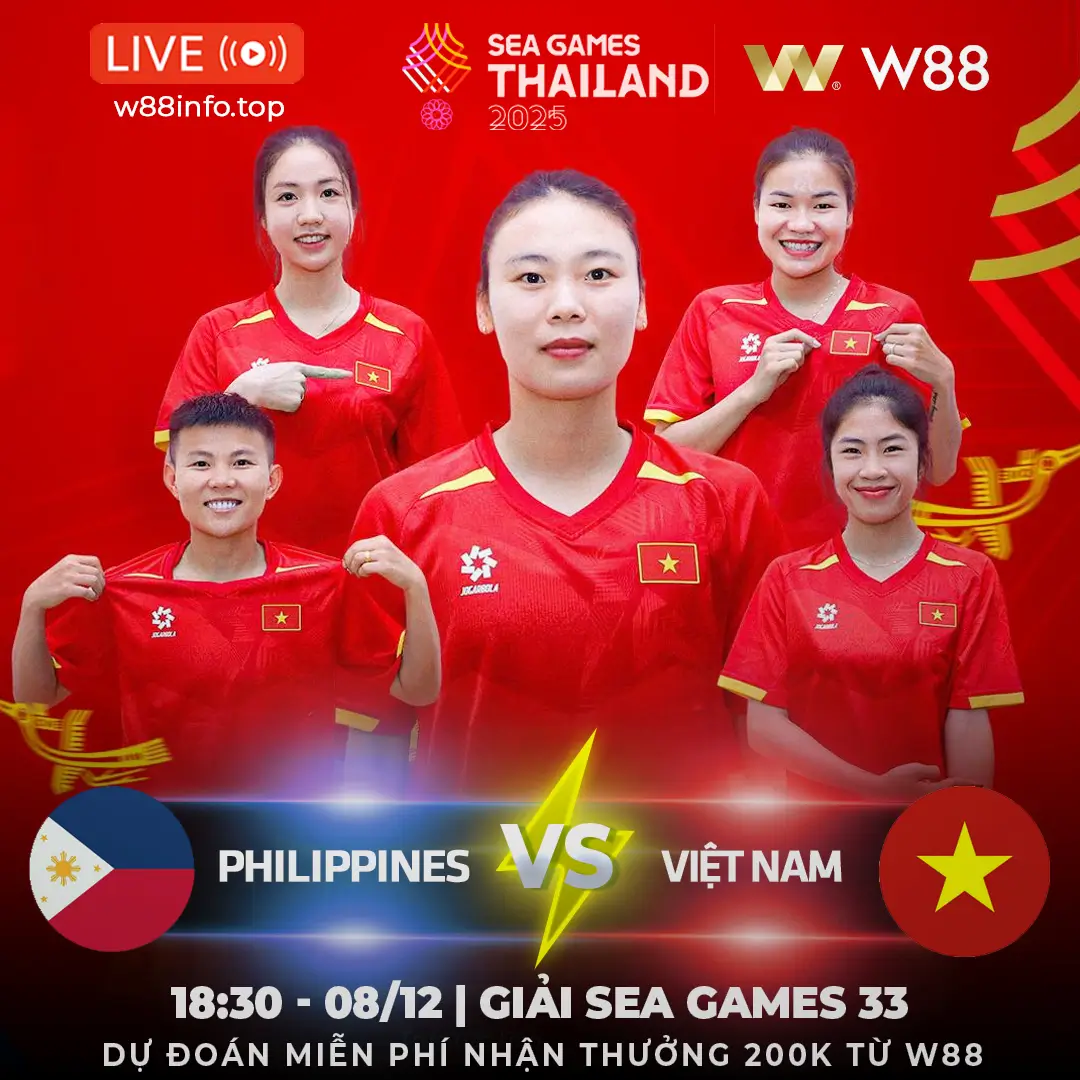 You are currently viewing [W88 – MINIGAME] PHILIPPINES – VIỆT NAM | KHÔNG QUÁ KHÓ KHĂN