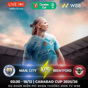 Read more about the article [W88 – MINIGAME] MAN CITY – BRENFORD | BẦY ONG VỠ TỔ