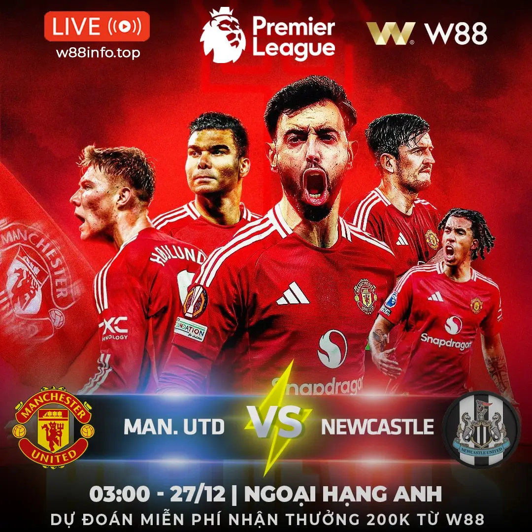 You are currently viewing [W88 – MINIGAME] MAN UTD – NEWCASTLE | QUỶ ĐỎ NHẬN QUÀ