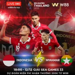 Read more about the article [W88 – MINIGAME] INDONESIA – MYANMAR | CHỚP LẤY CƠ HỘI