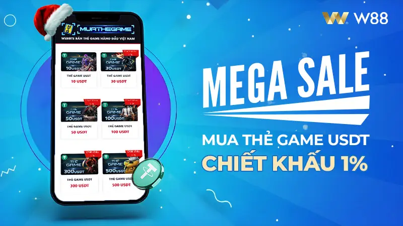 You are currently viewing MUA THẺ GAME USDT W88 CHIẾT KHẤU NGAY 1% – GIẢI PHÁP TIẾT KIỆM CHO NGƯỜI CHƠI THÔNG MINH