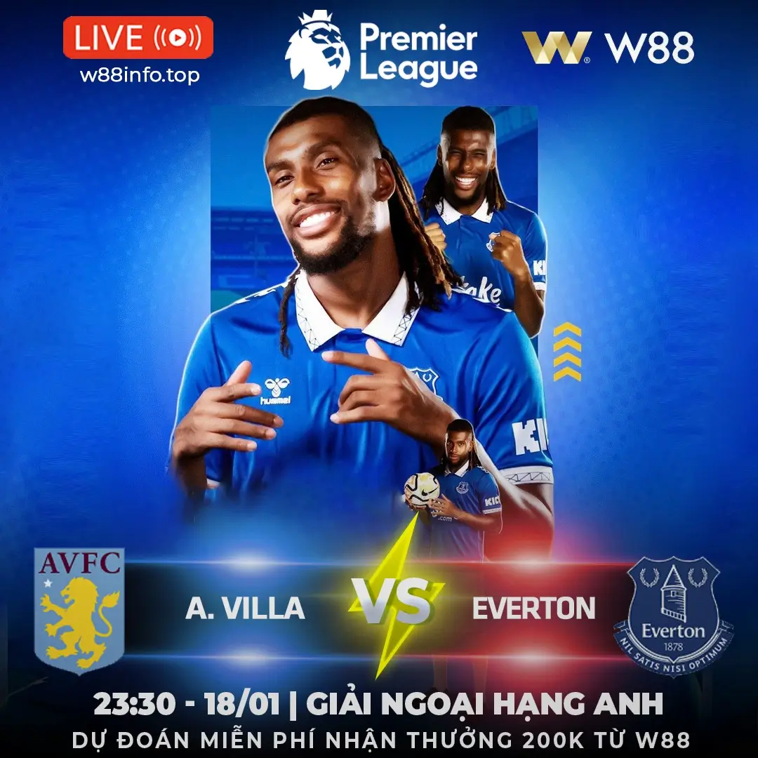 You are currently viewing [W88 – MINIGAME] ASTON VILLA – EVERTON | XƠI TÁI ‘MỒI NGON’