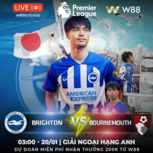 Read more about the article [W88 – MINIGAME] BRIGHTON – BOURNEMOUTH | ĐỐI THỦ ƯA THÍCH
