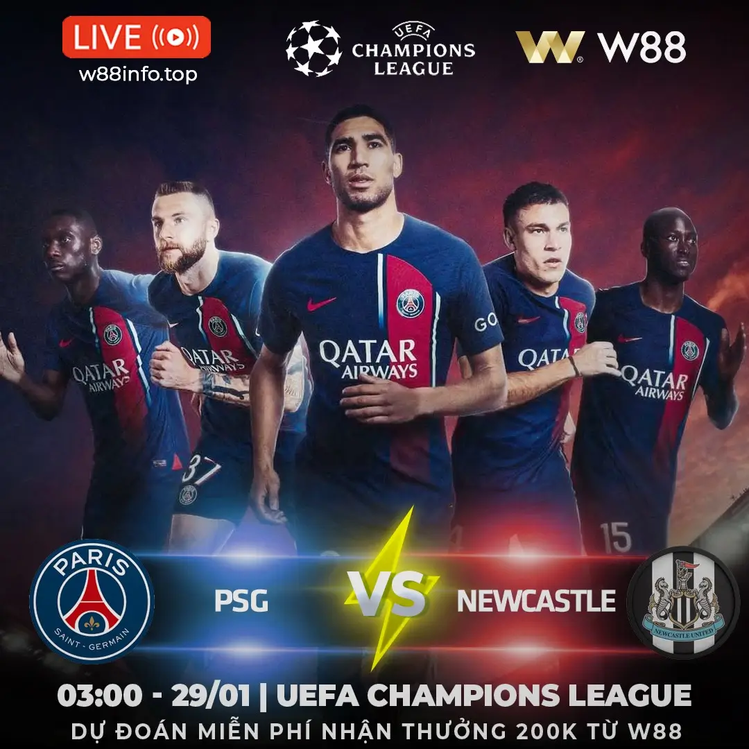 You are currently viewing [W88 – MINIGAME] PSG – NEWCASTLE | LẠC LỐI Ở PARIS