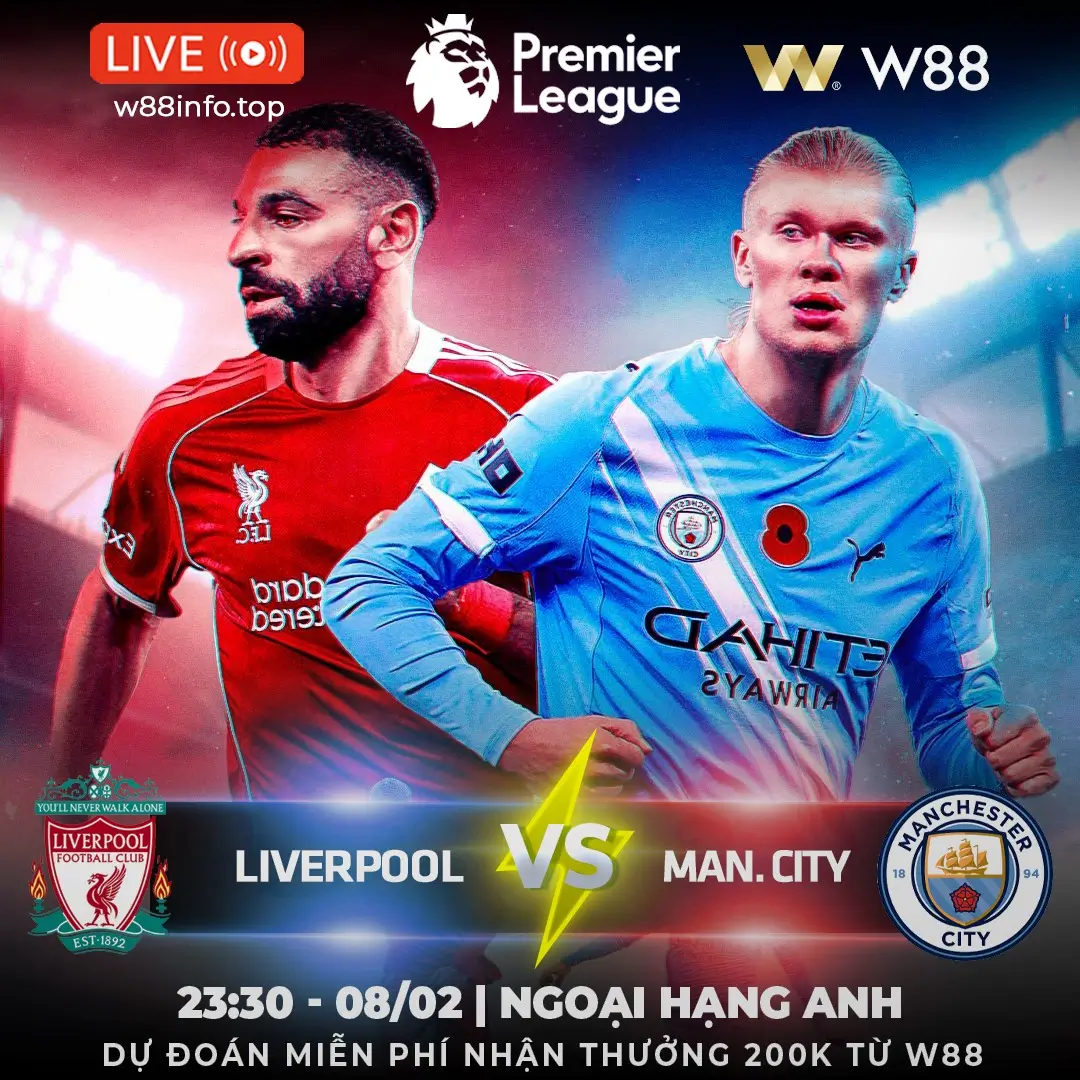 Read more about the article [W88 – MINIGAME] LIVERPOOL – MAN CITY | BƯỚC HỤT Ở ANFIELD?