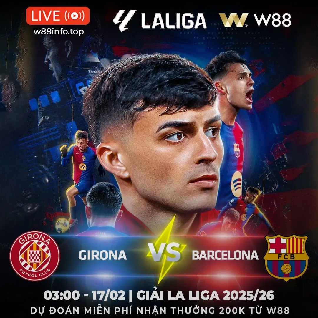 You are currently viewing [W88 – MINIGAME] GIRONA – BARCELONA | NGHIỀN NÁT GIRONA