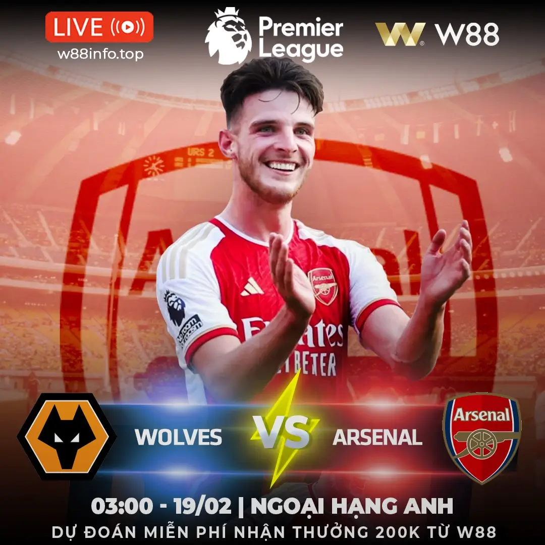 You are currently viewing [W88 – MINIGAME] WOLVES – ARSENAL | LÀM THỊT BẦY SÓI