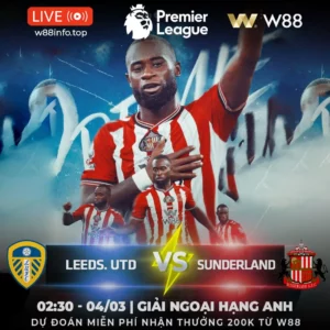 Read more about the article [W88 – MINIGAME] LEEDS – SUNDERLAND | MÈO ĐEN VÙNG LÊN