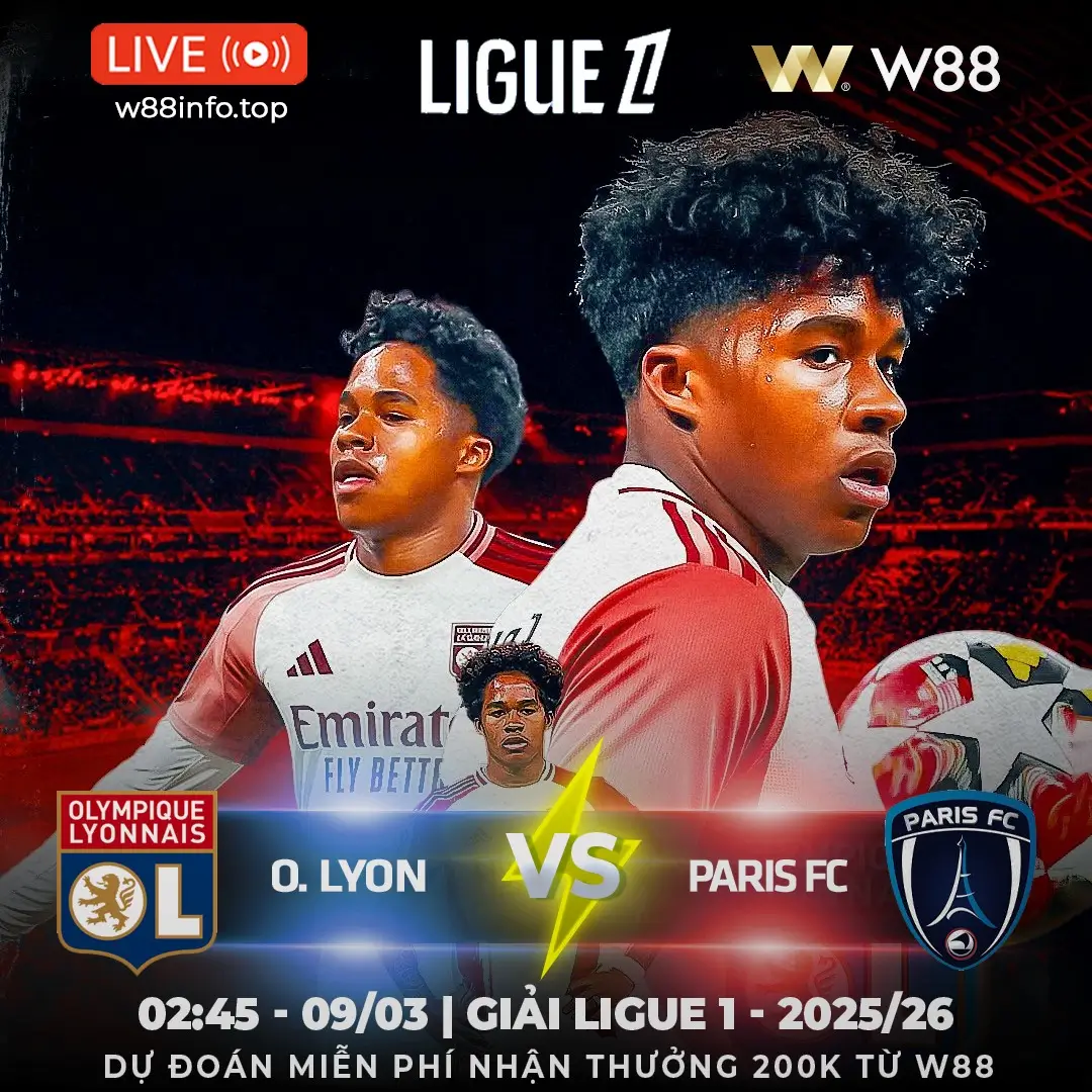 You are currently viewing [W88 – MINIGAME] LYON – PARIS FC | NẮM BẮT CƠ HỘI