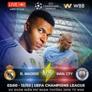 Read more about the article [W88 – MINIGAME] REAL MADRID – MAN CITY | NHÀ VUA THẬN TRỌNG