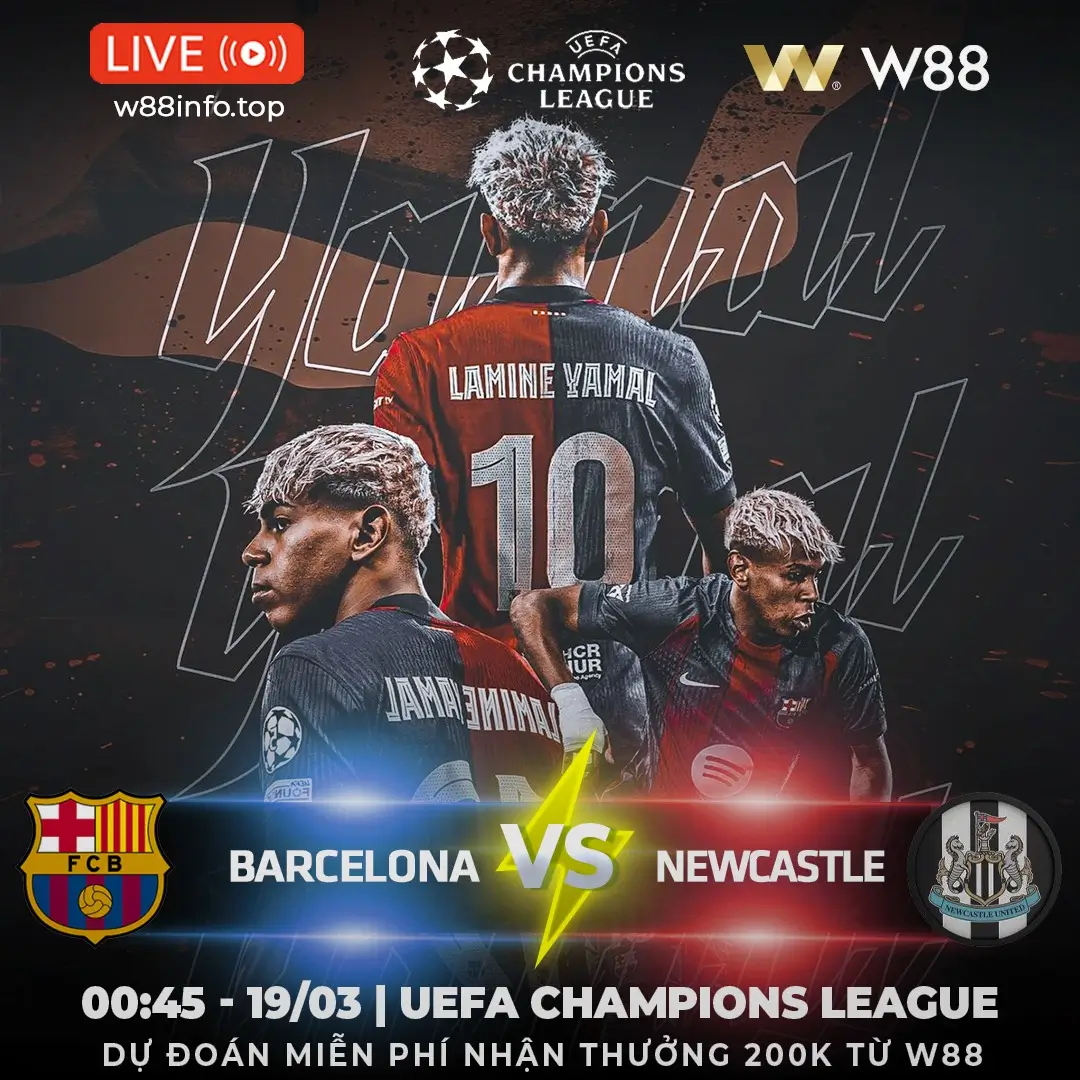 You are currently viewing [W88 – MINIGAME] BARCELONA – NEWCASTLE | TIẾP TỤC TRÌNH DIỄN